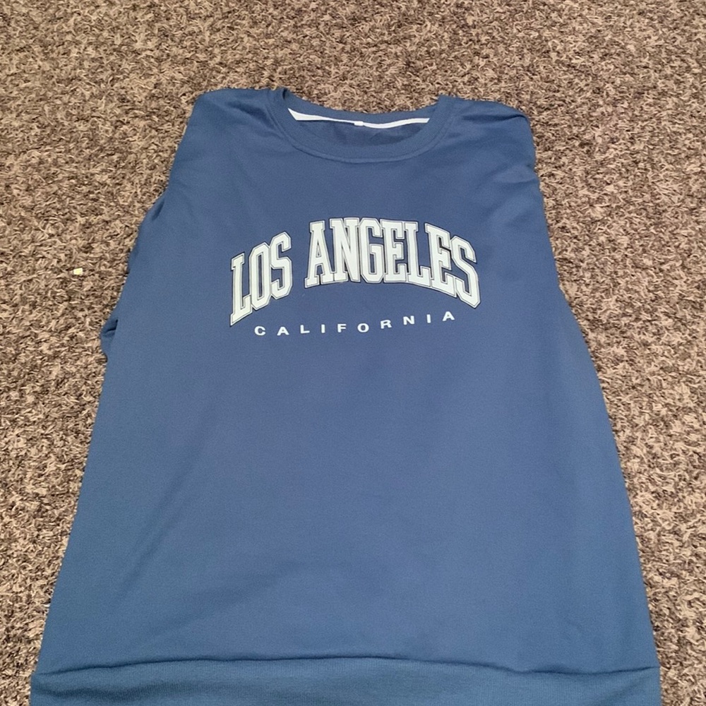 Mens SHEIN Los Angeles long sleeve tee
